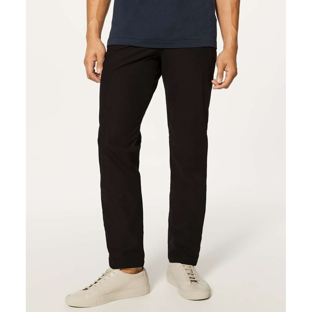 Men's Lululemon ABC Classic 5 Pocket Pant Chinos Warpstreme Black 36x32 M5583S